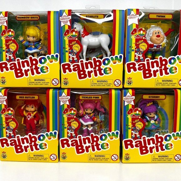 🆕️RAINBOW BRITE 🌈 TLS TOY 40TH ANNIVERSARY SET OF 6 MINI FIGURES *NEW IN BOX* - Picture 1 of 1